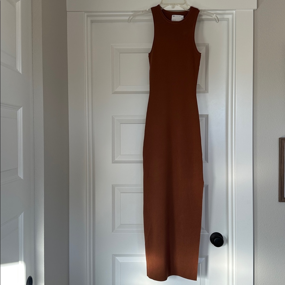 ASOS Knitted Midi Tank Racerback Dress - Picture 5 of 6